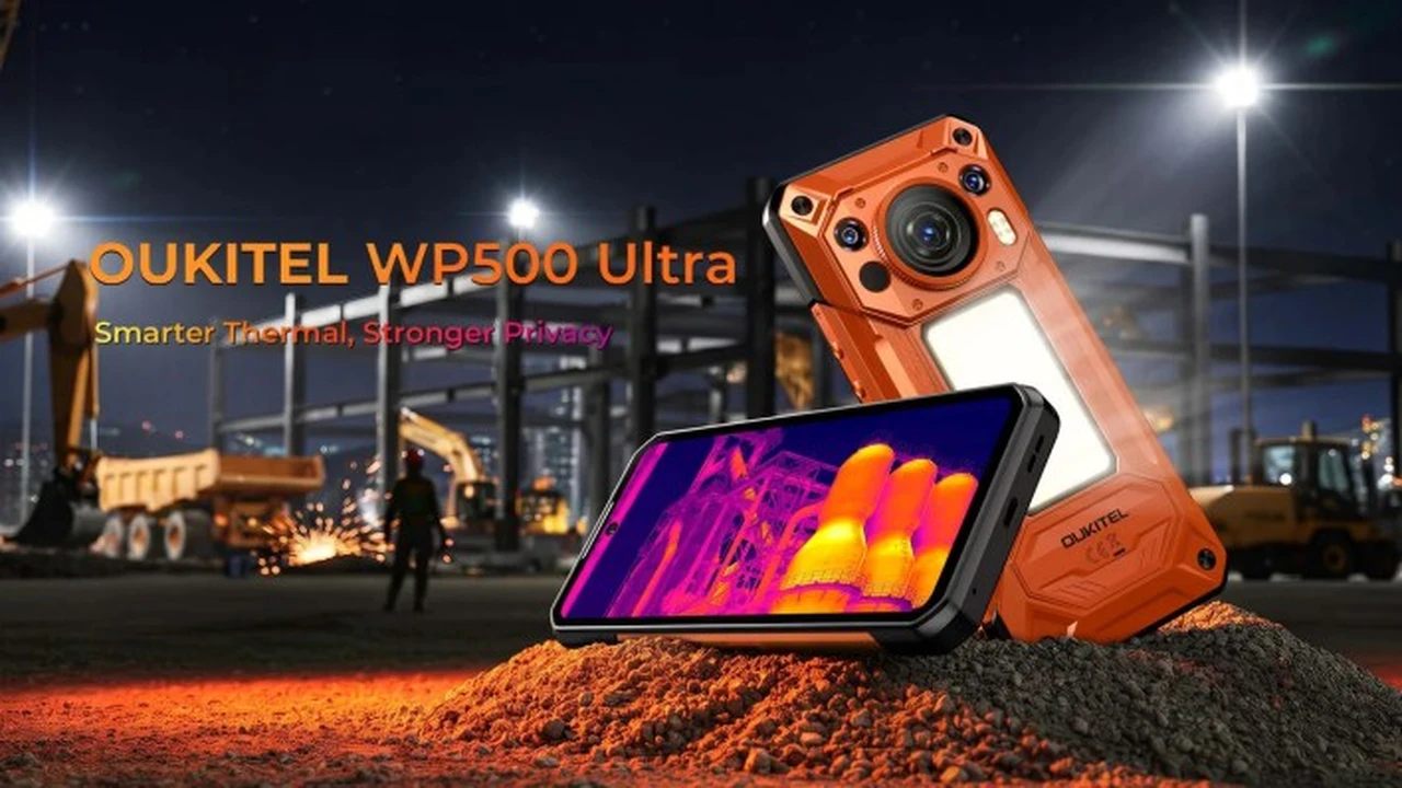 هاتف Oukitel WP500 Ultra: مزايا متطورة مع كاميرا حرارية ومفتاح إيقاف الميكروفون